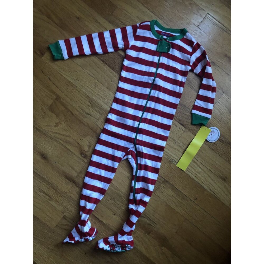 🆕 Elowel Striped Holiday Pajamas Sleeper